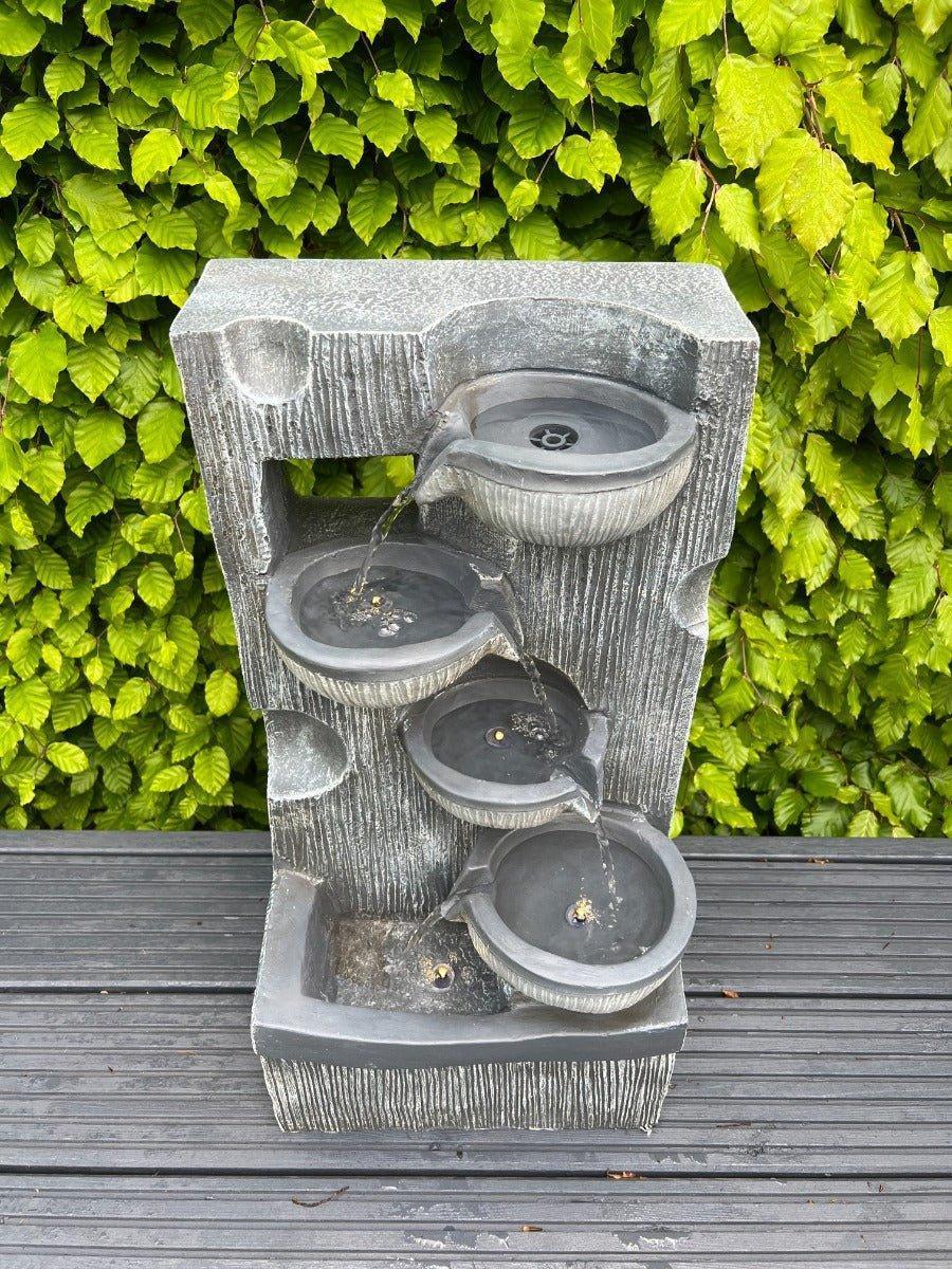 AllPetSolutions waterfall feature with 4 water bowls and LED lights