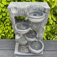 AllPetSolutions 4 bowl waterfall feature with its solar panel