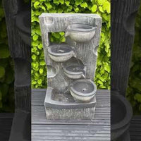 AllPetSolutions 4 bowl waterfall water feature, 59 x 29 x 25cm