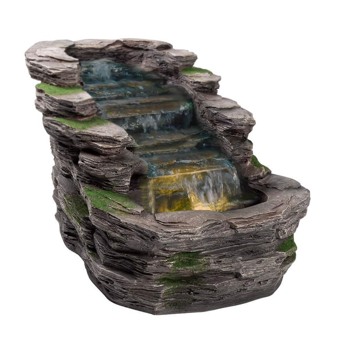 Waterfall Water Feature with LED Light