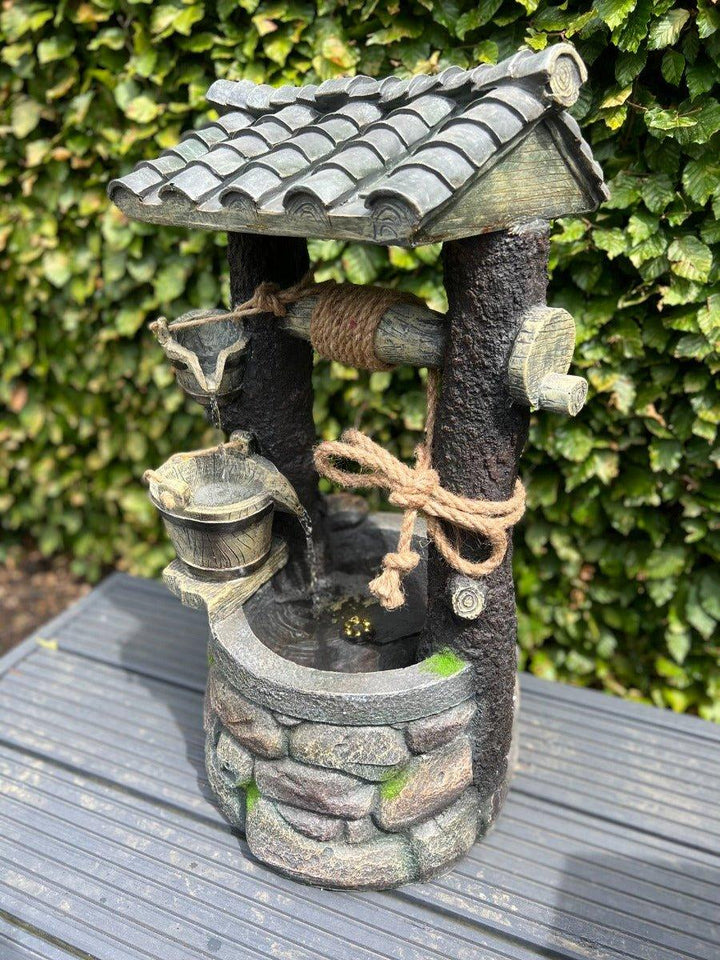 Wishing Well Water Feature with LED Light - All Pet Solutions